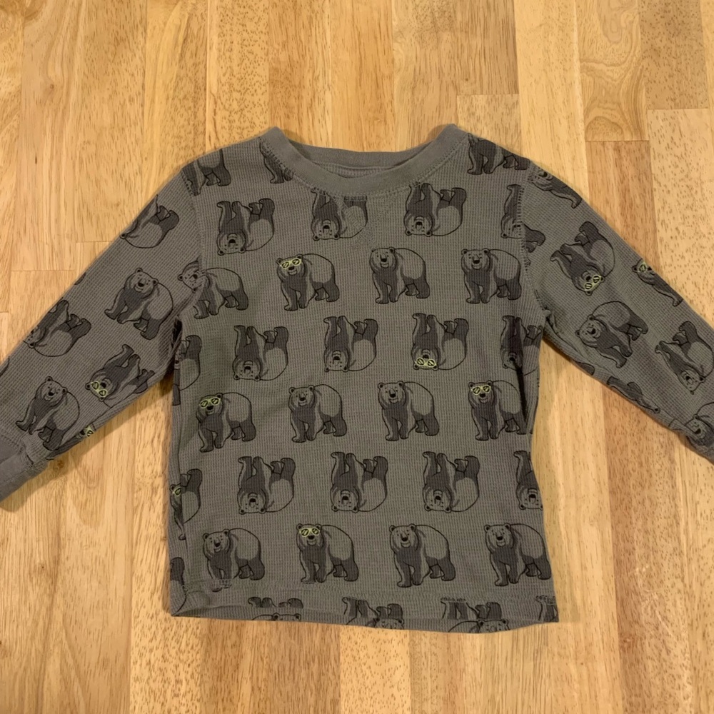 Circo polar bear print long sleeved shirt